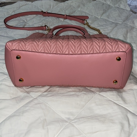 RARE nwot Coach Sage Carryall Quilted pink crossbody satchel bag F73062 - Picture 10 of 15